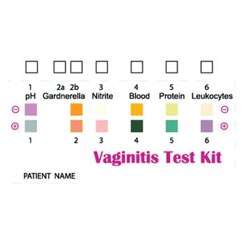 Vaginitis test kit - card