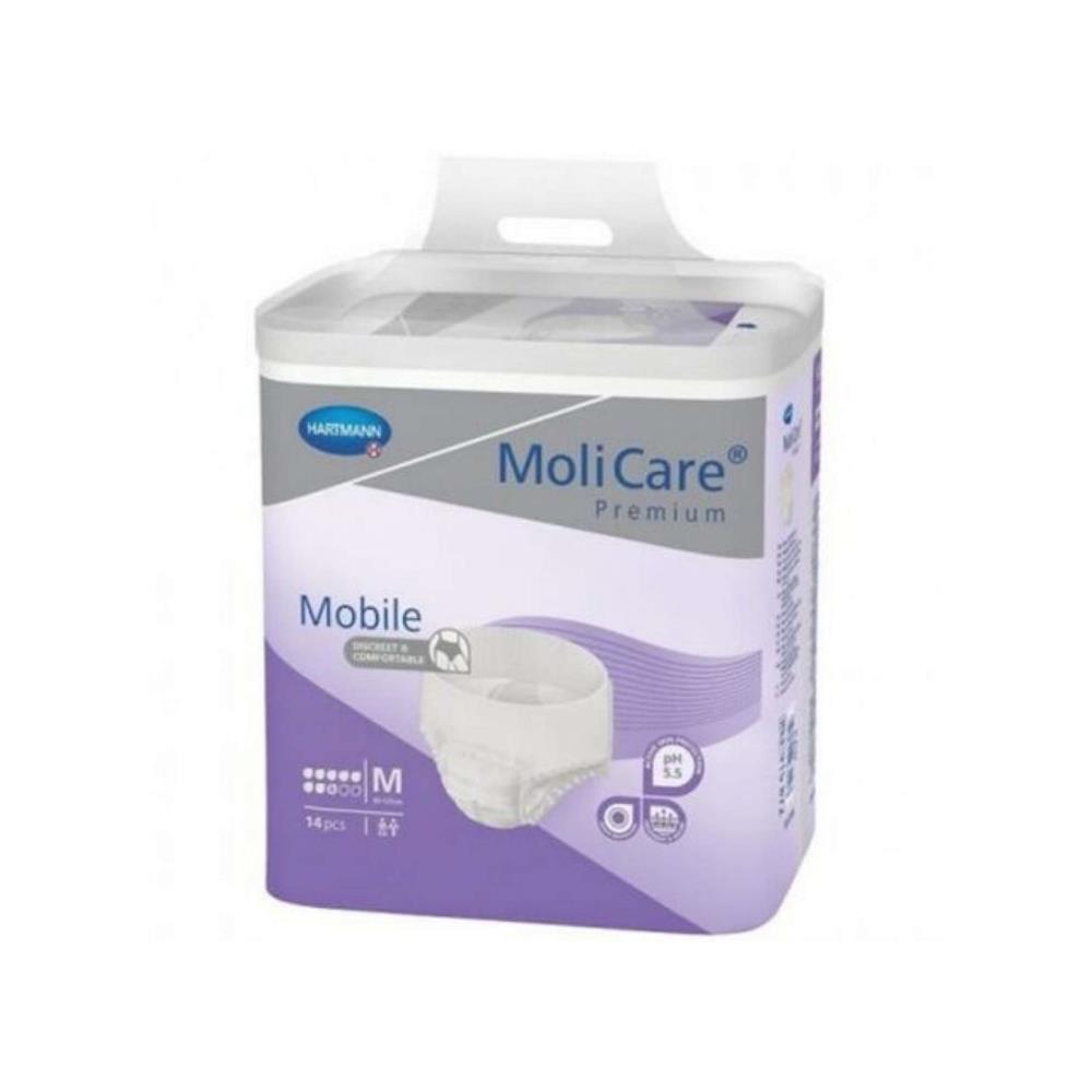 Πάνα βρακάκι νυκτός ενηλίκων Molicare mobile super 8 σταγόνων Medium (14άδα)