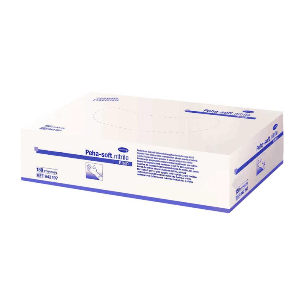 Γάντια Νιτριλίου Μπλε Peha-Soft fino χωρίς πούδρα Small (150άδα)