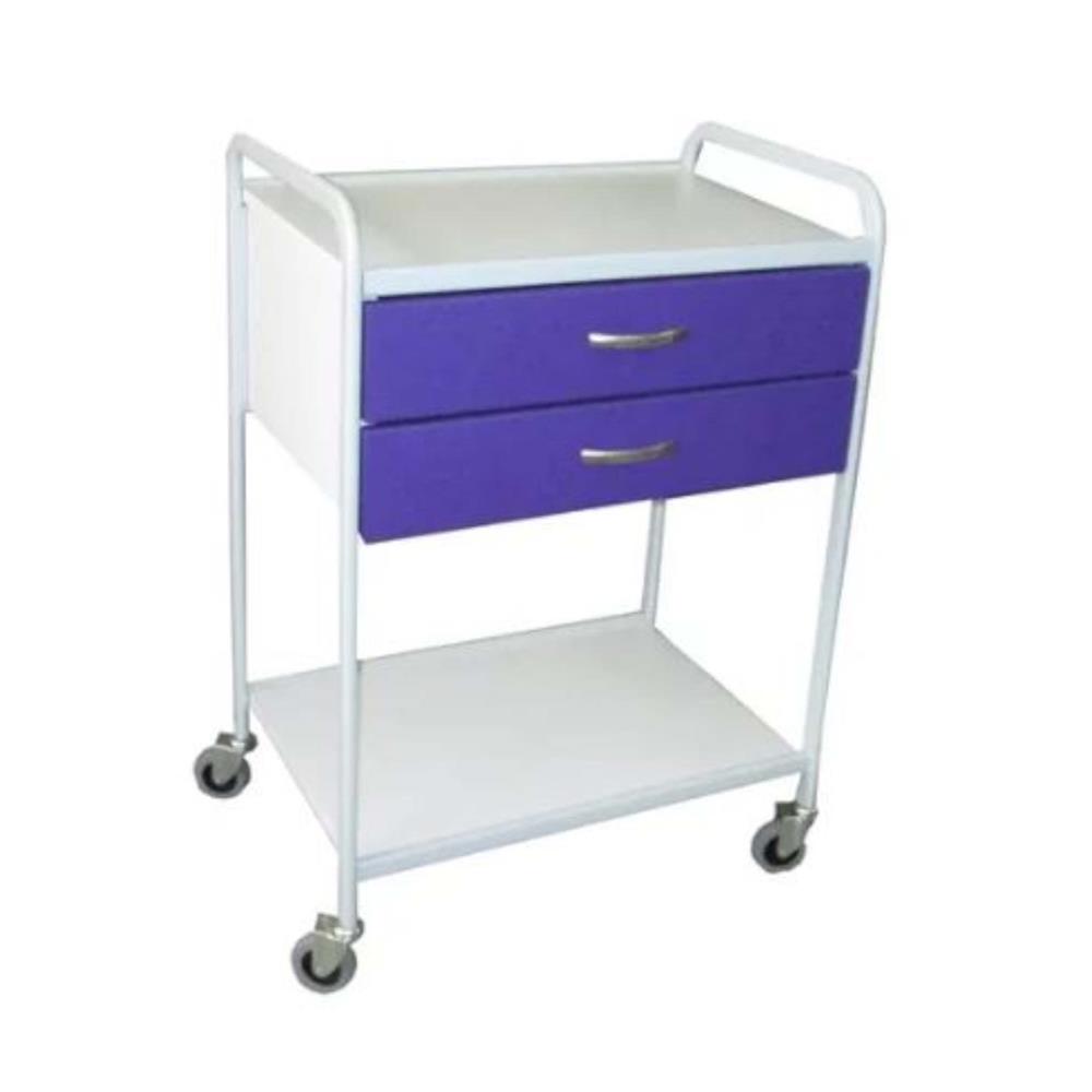 Trolley with castors with 2 drawers and 1 shelve 65x45 cm