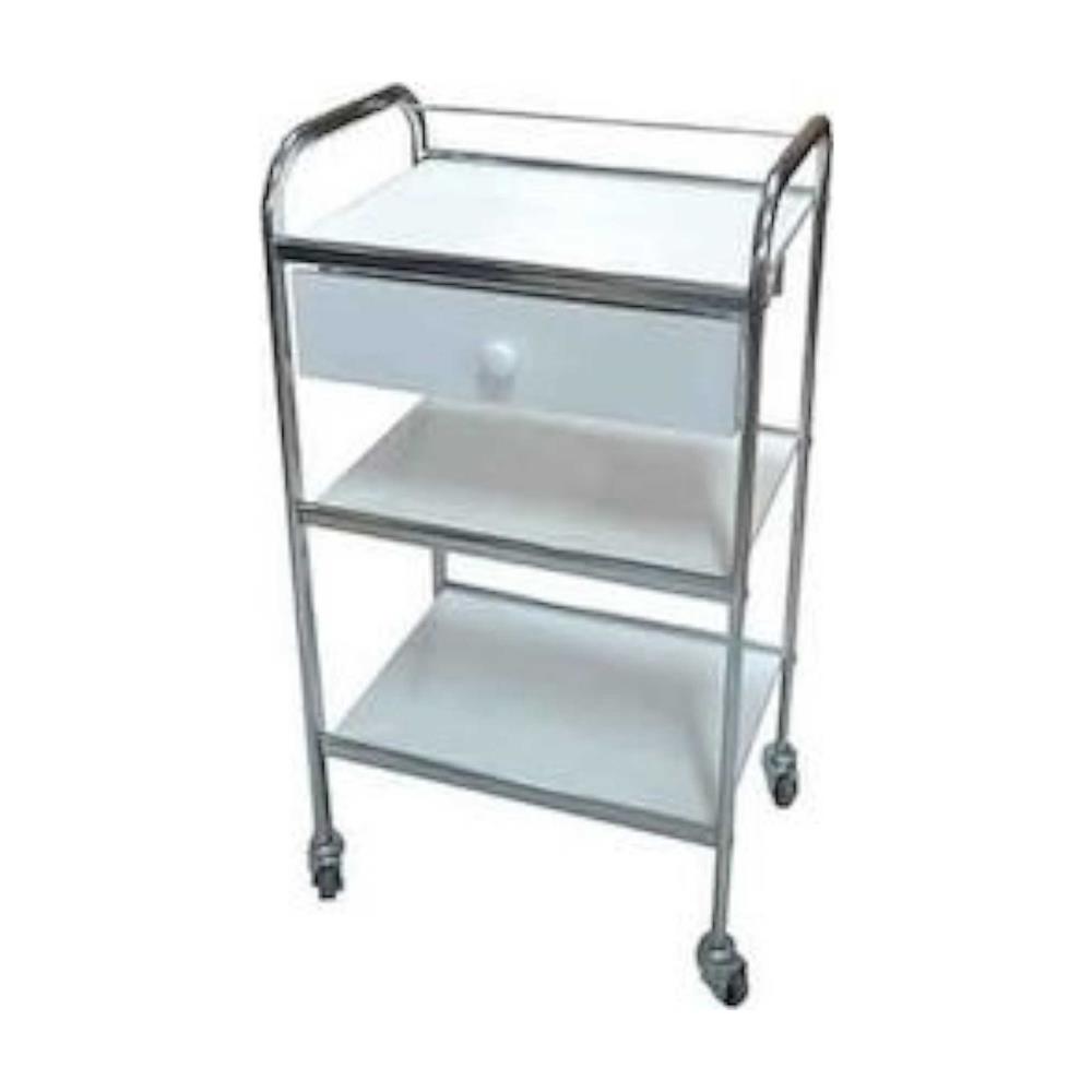 Dressing Trolley with 3 shelves and 1 drawer 50x40