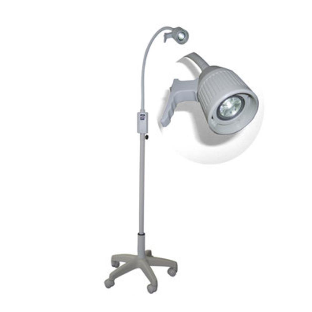 Φωτισμός πλάγιος τροχήλατος LED μίας λυχνίας με dimmer, λευκός