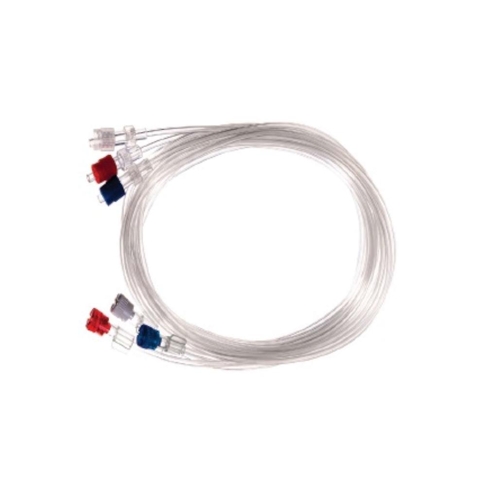 Extension for urodynamic Catheters, Set of 3 blue/red/clear, length 150cm