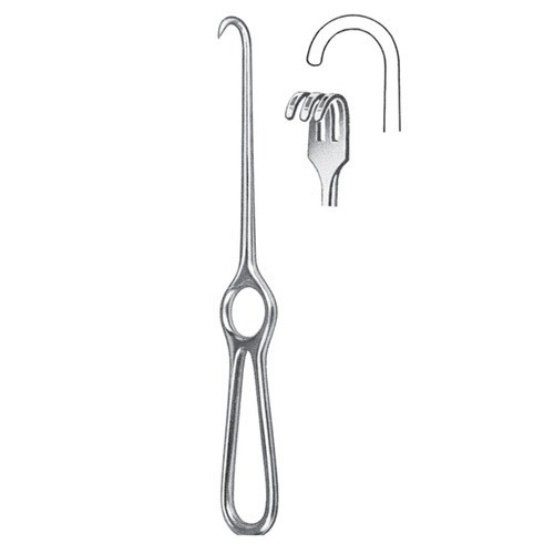 Kocher retractor 3 hooks blunt 22cm