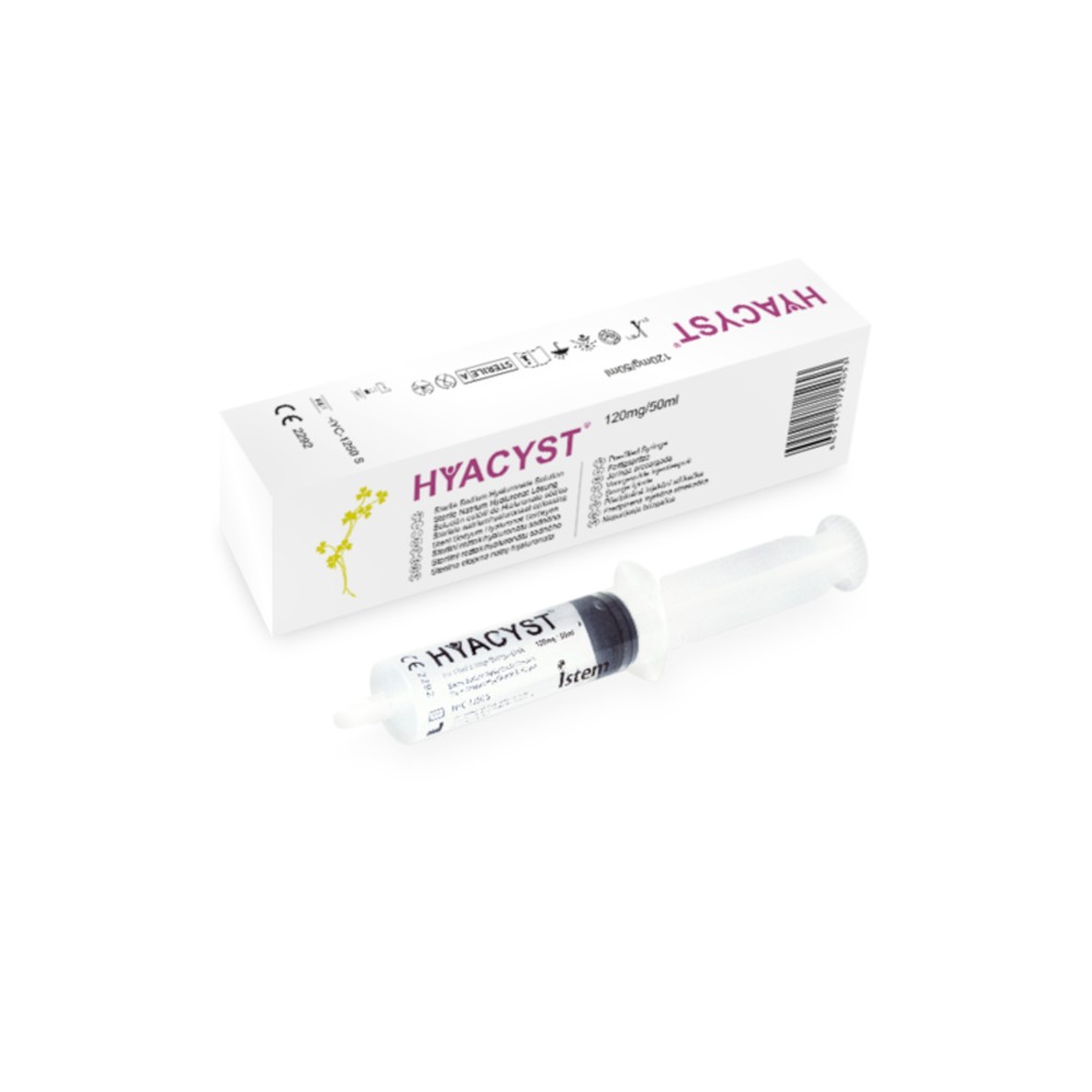 Διάλυμα υαλουρονικού νατρίου Hyacyst για κυστίτιδα 120mG/50ml έτοιμο σε σύριγγα