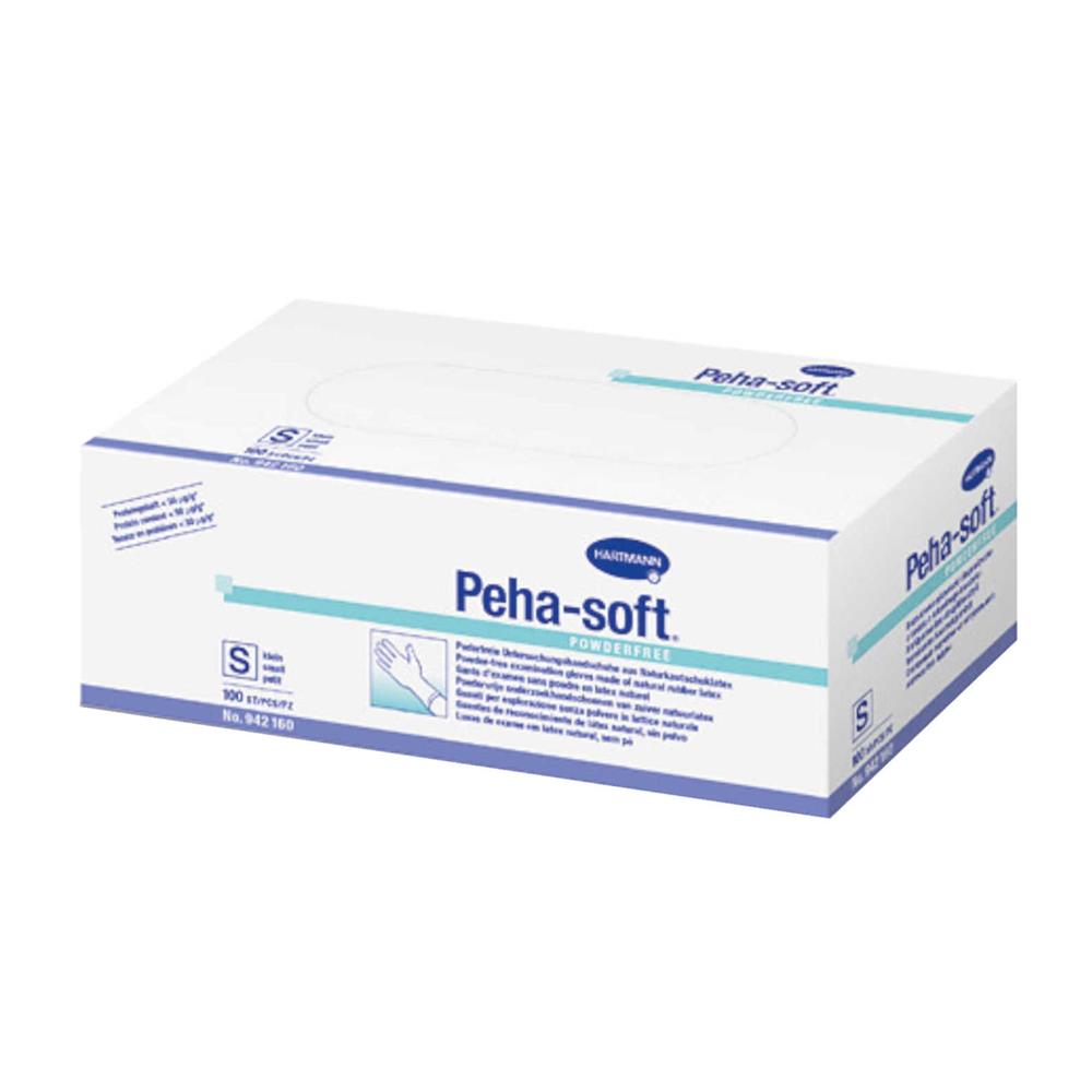 Γάντια Latex Λευκά, Χωρίς Πούδρα Peha Soft Hartmann (100άδα)