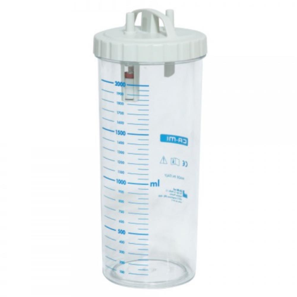 Δοχείο αναρρόφησης 2lt πολλαπλών χρήσεων χωρίς καπάκι για χρηση με σακουλες αναρρόφησης
