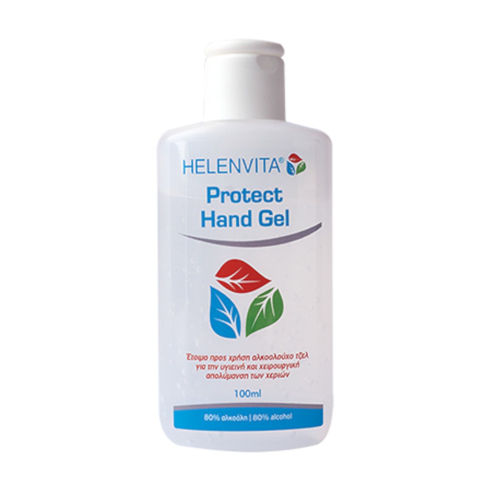 Αντισηπτικό gel χεριών Helenvita protect με 80% αλκοόλη 100ml