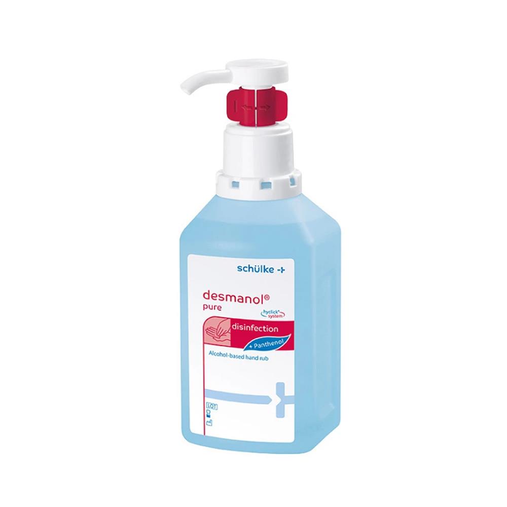 Αντισηπτικό υγρό χεριών Desmanol Pure 1000ml με ισοπροπανόλη 75% και αντλία
