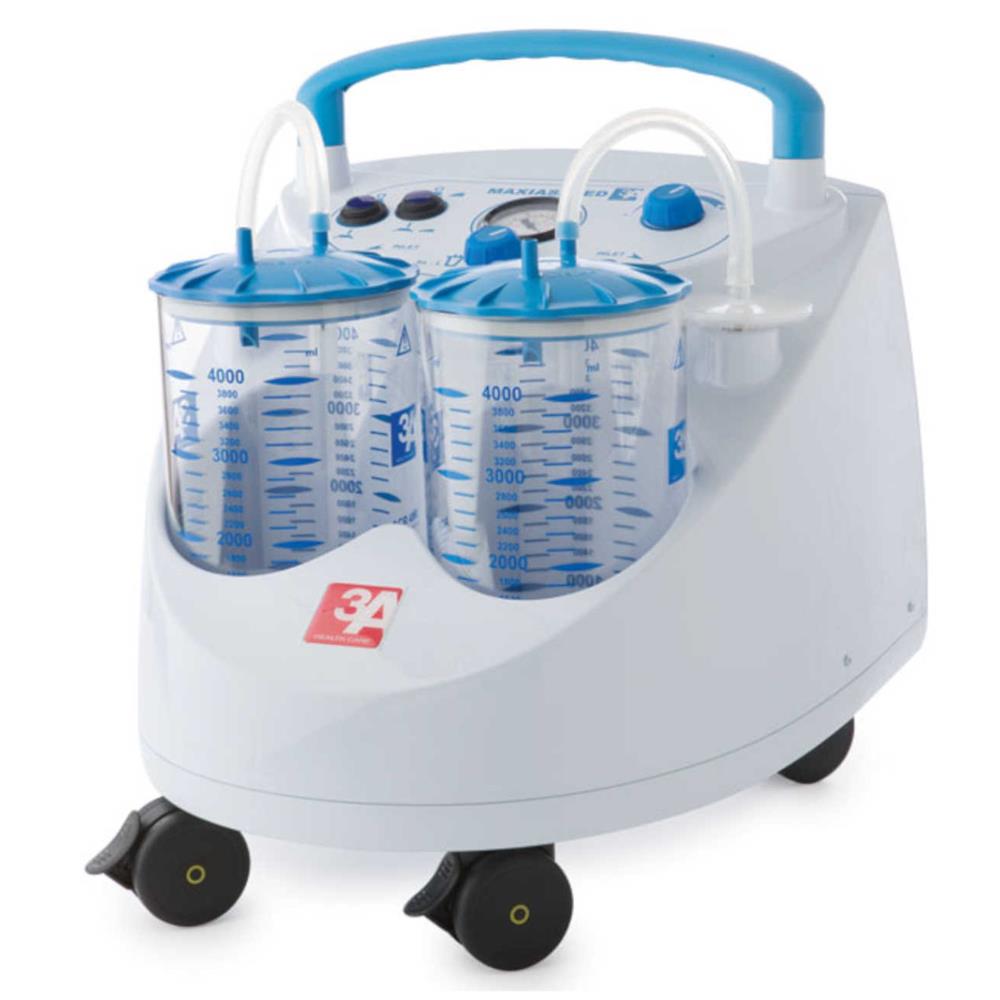 Αναρρόφηση τροχήλατη Maxi Aspeed 60 με ποδοδιακόπτη και 2 δοχεία των 4lt