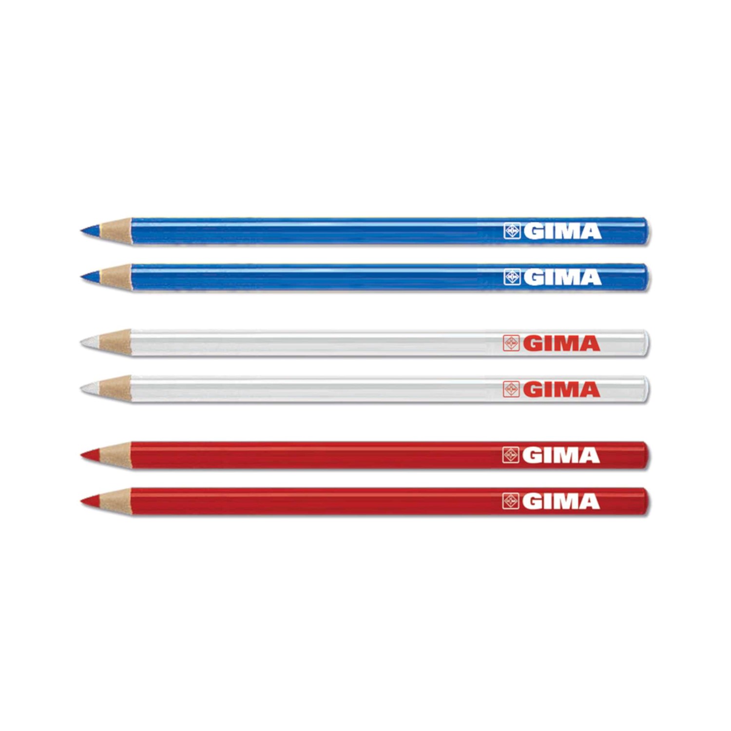 Dermatograph pencils - mix colours (6 pcs)