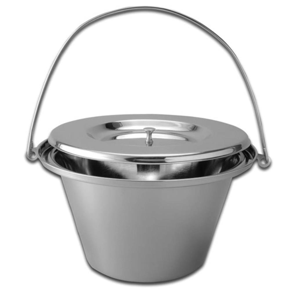 Δοχείο ανοξείδωτο με καπάκι 5Lt