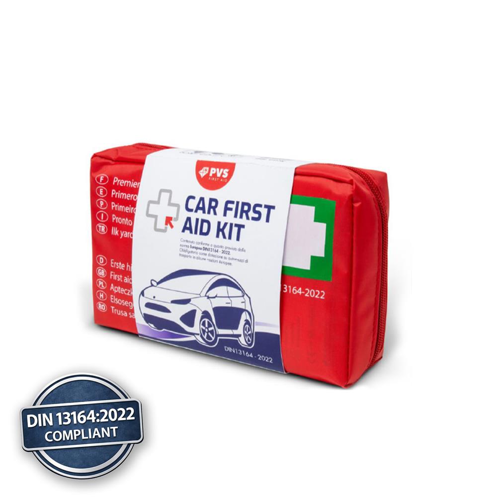 Φαρμακείο πρώτων βοηθειών για αυτοκίνητο πλήρες με πρότυπο DIN 13164:2022